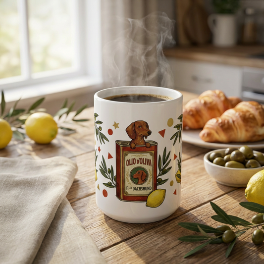 Tinned Fish Pups - Olive Oil Bath Pups 15oz Mug