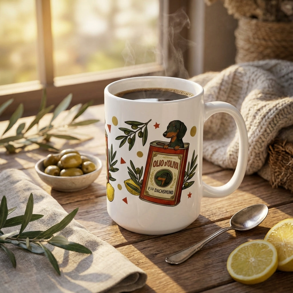 Tinned Fish Pups - Olive Oil Bath Pups 15oz Mug