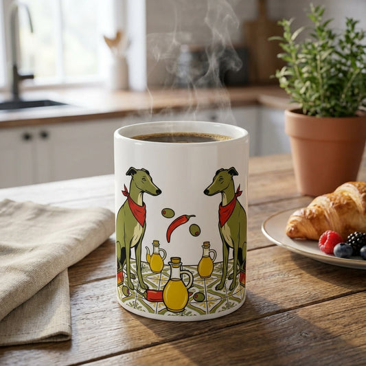Tinned Fish Pups - Spicy Anchovy Greyhounds 15oz Mug