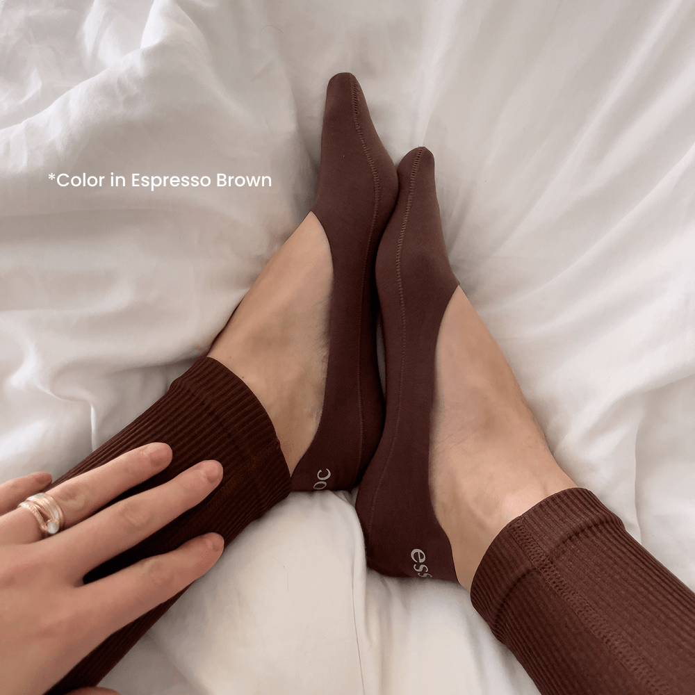 Unisex Cotton No Show Socks 5-Pack | Toffee Tan