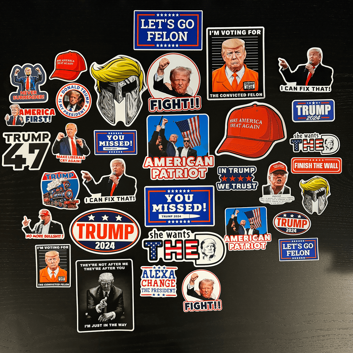 Trump Good Job Sticker Trump 33 Piece Sticker Pack – Engineered