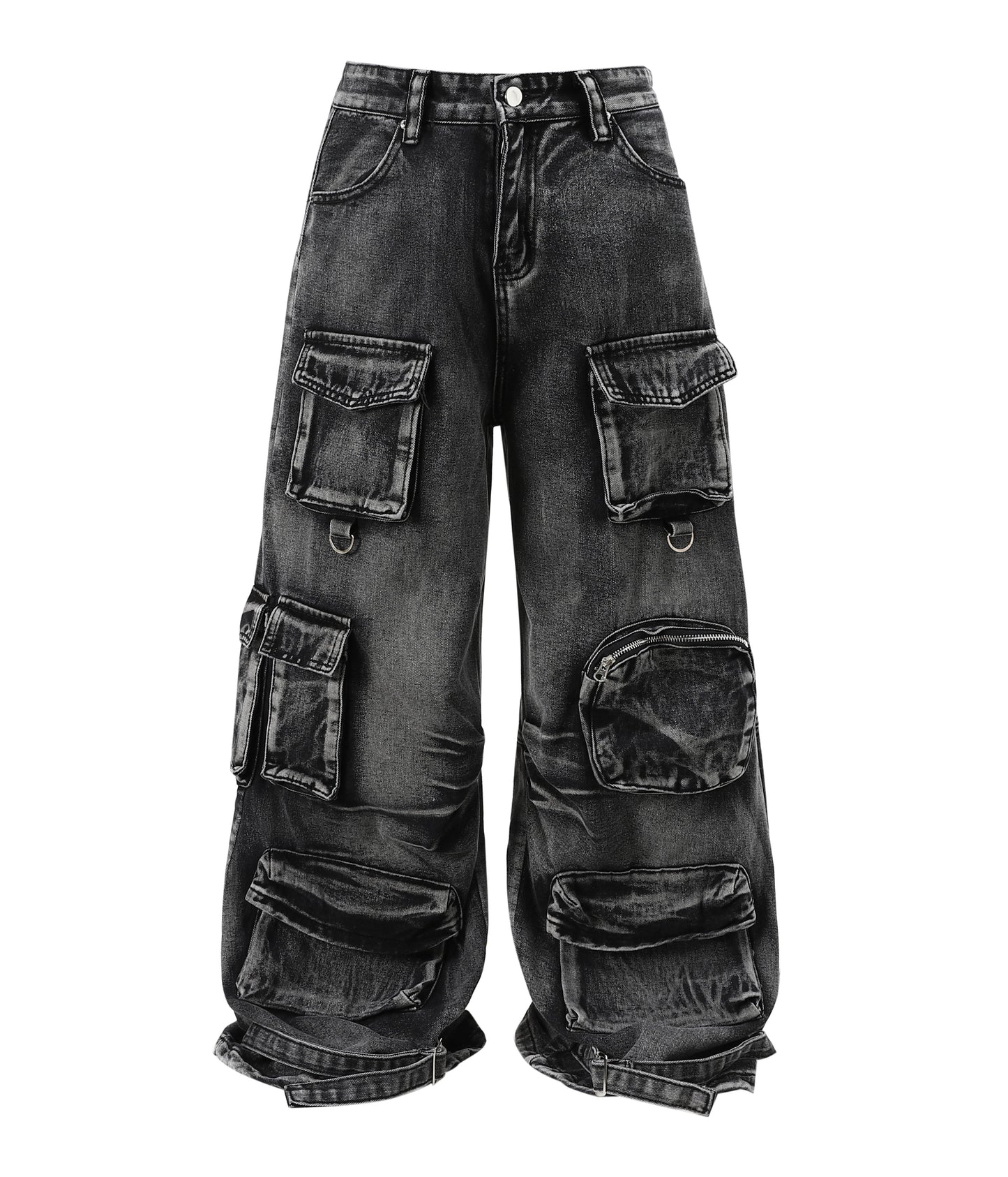 ACID WASH CARGO PANTS