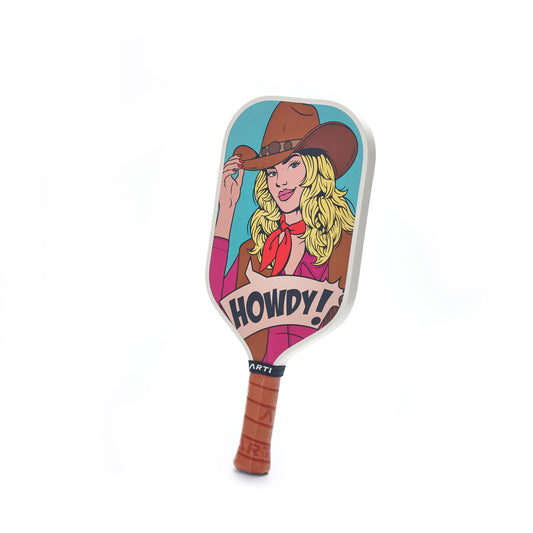 ARTI 16mm Carbon Fiber Kristen & Kristy "HOWDY" Pickleball Paddle