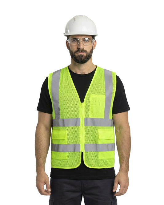 Kiwi High Visibility ANSI/ISEA 107-2020, Type R, Class 2 Dual Band Neon Safety Vest [R70300]
