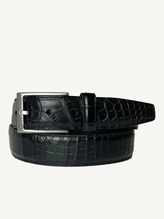 Black Genuine Alligator Belt | 1 3/8" Width