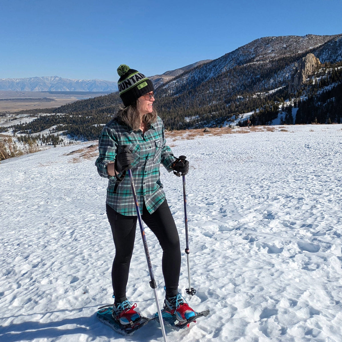 Women's Highland Tech Flannel - Gray/Seafoam