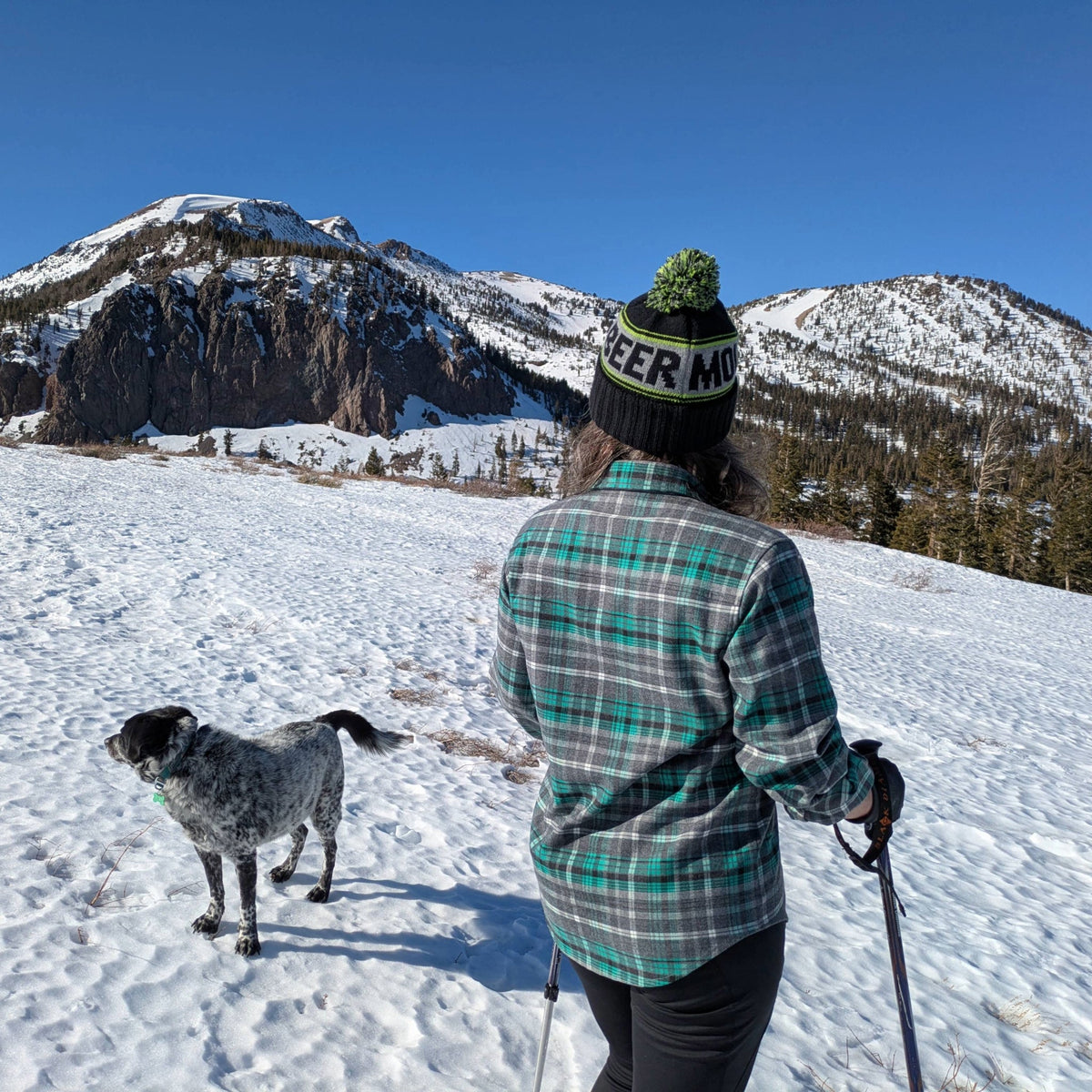 Women's Highland Tech Flannel - Gray/Seafoam