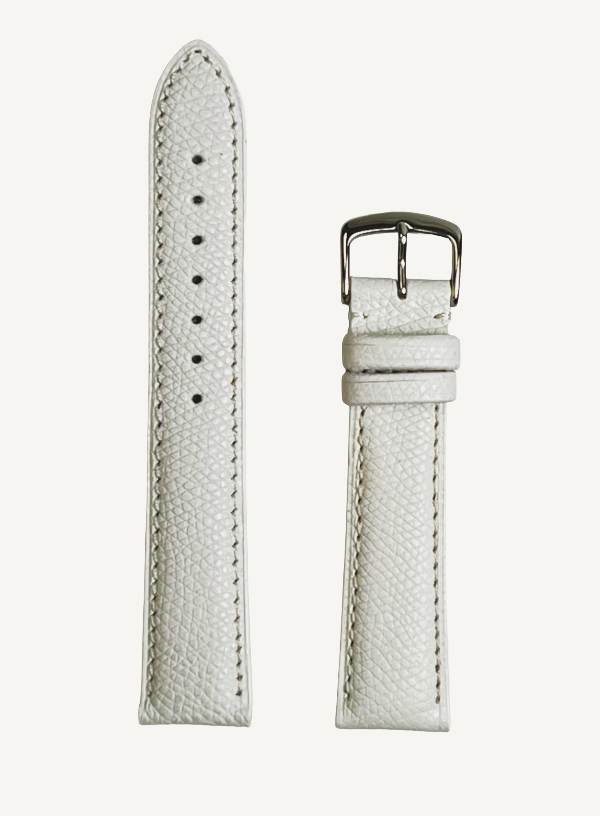 White Genuine Epsom Leather | h2045