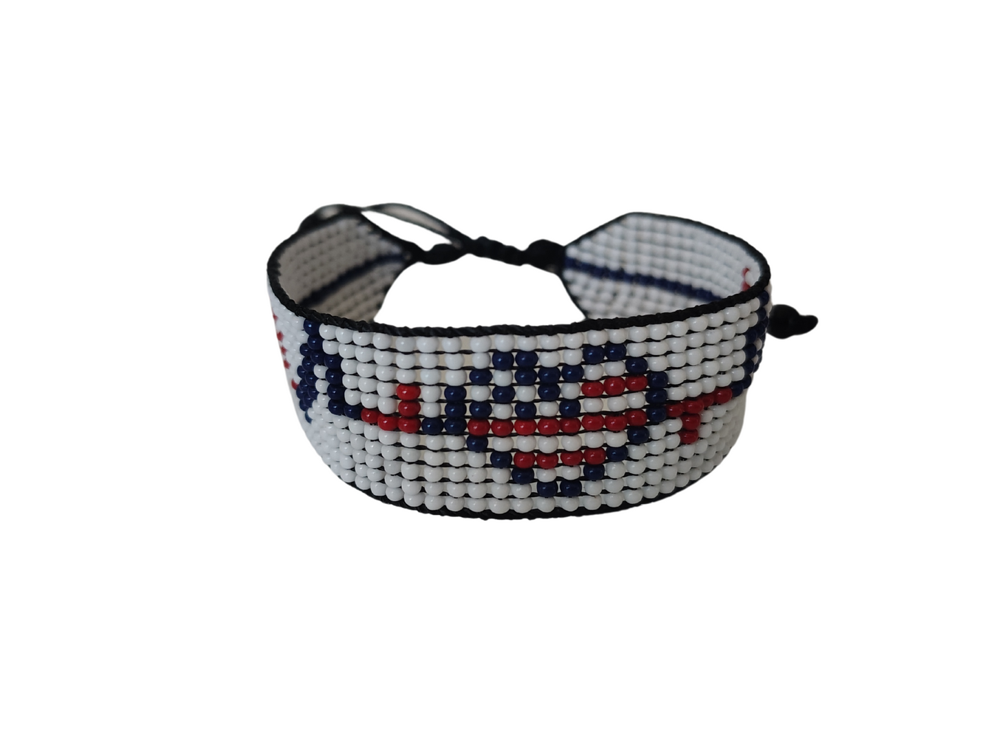 Patriot Heart Beaded Bracelet – Handmade with Purpose