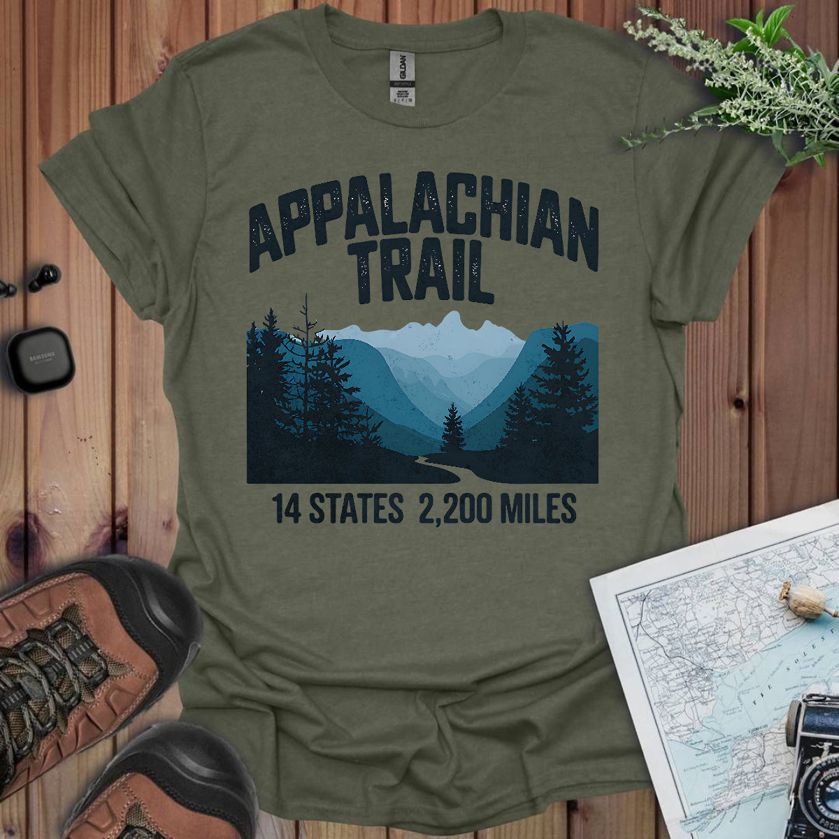 Appalachian Trail 14 States 2200 Miles T-Shirt
