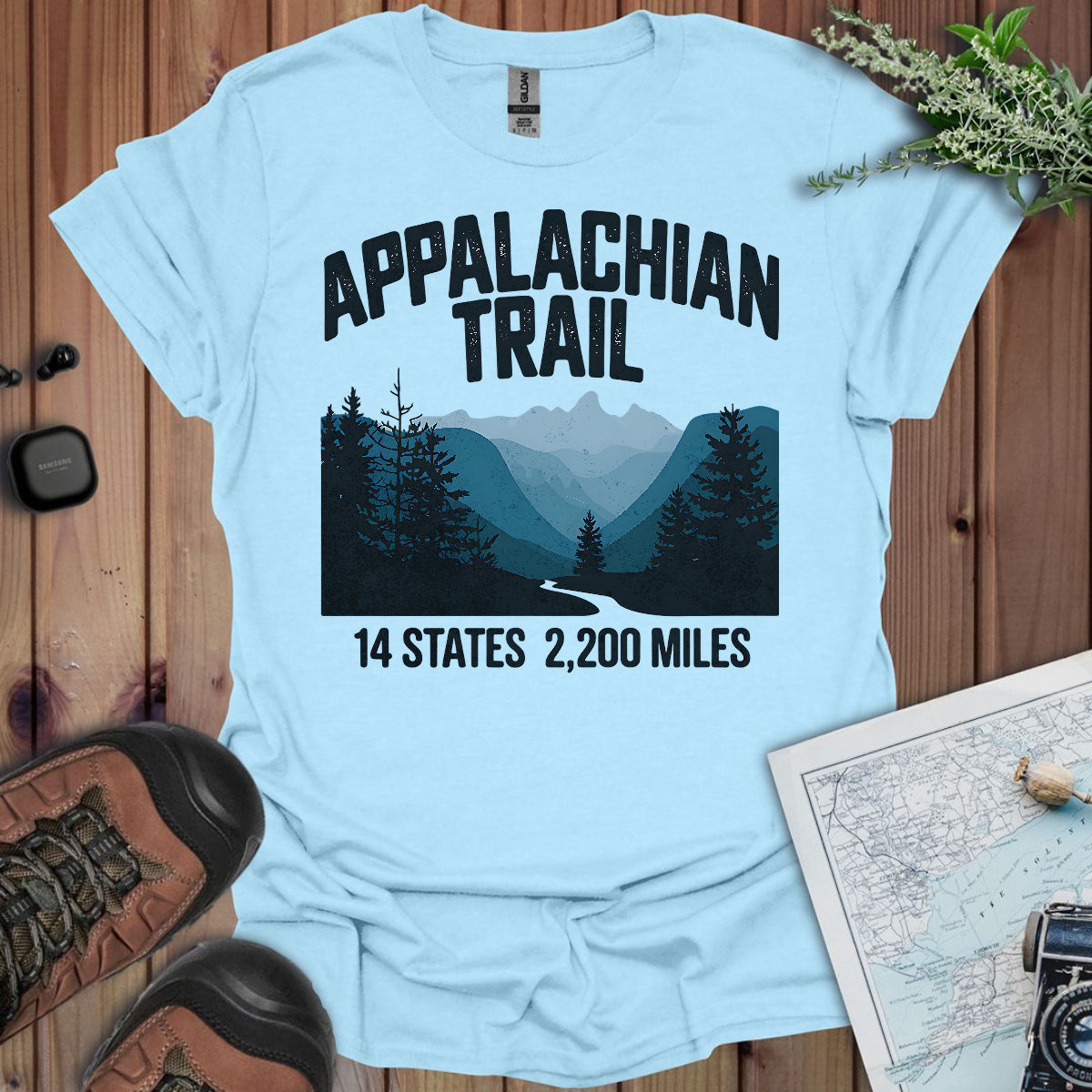 Appalachian Trail 14 States 2200 Miles T-Shirt