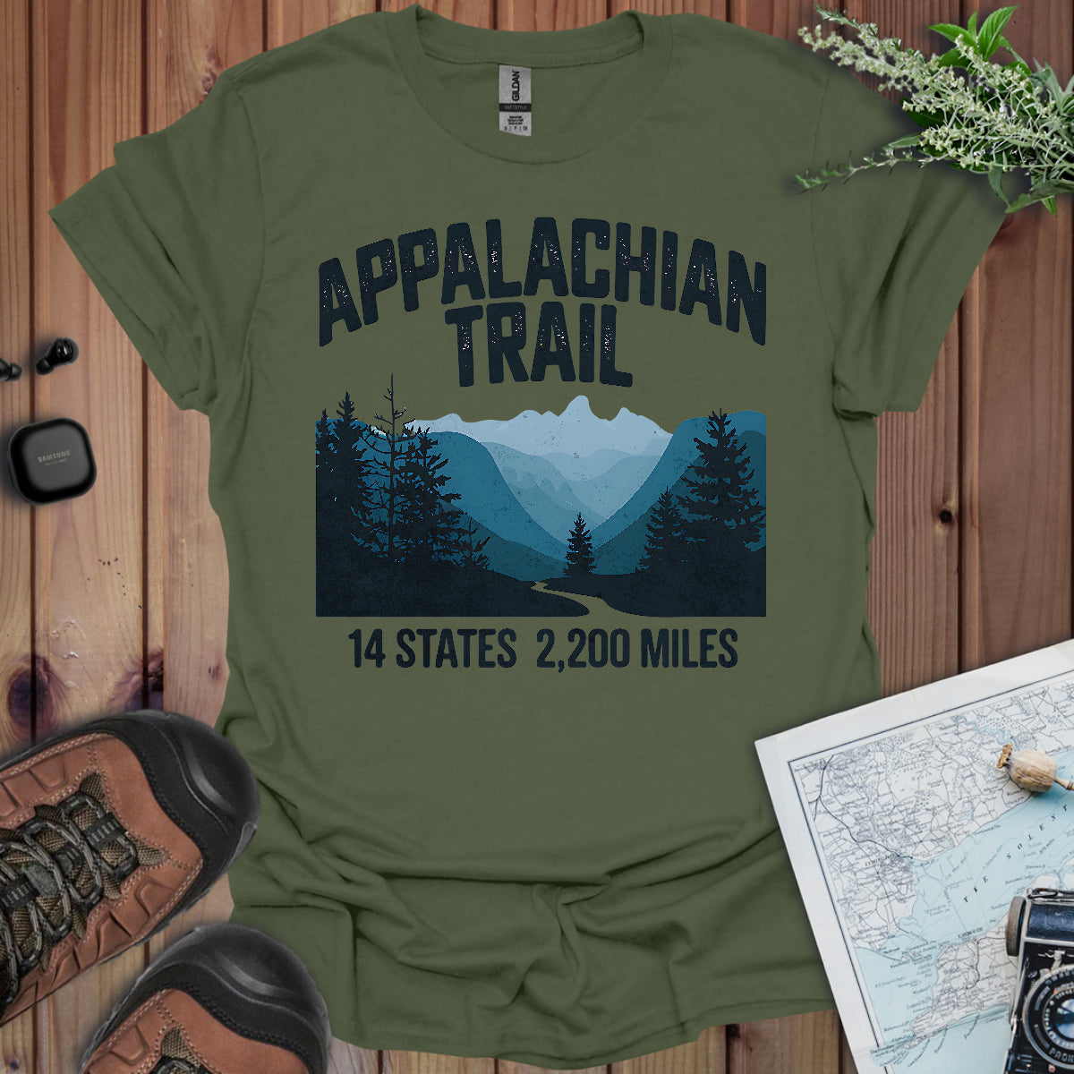Appalachian Trail 14 States 2200 Miles T-Shirt