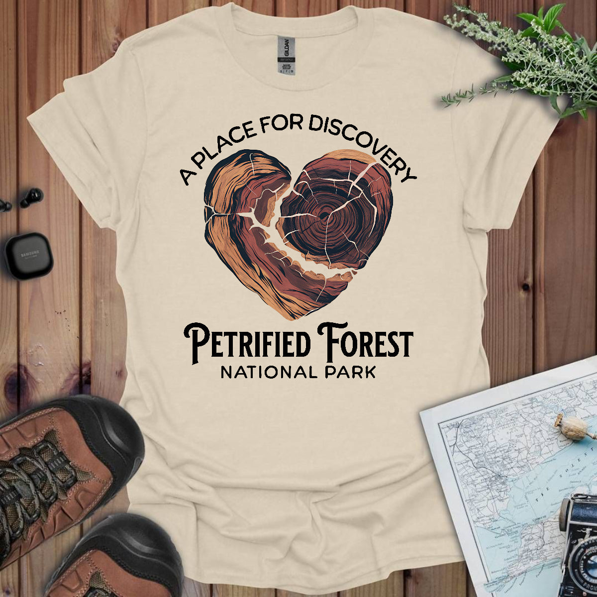 Petrified Forest National Park T-Shirt Heart Wood