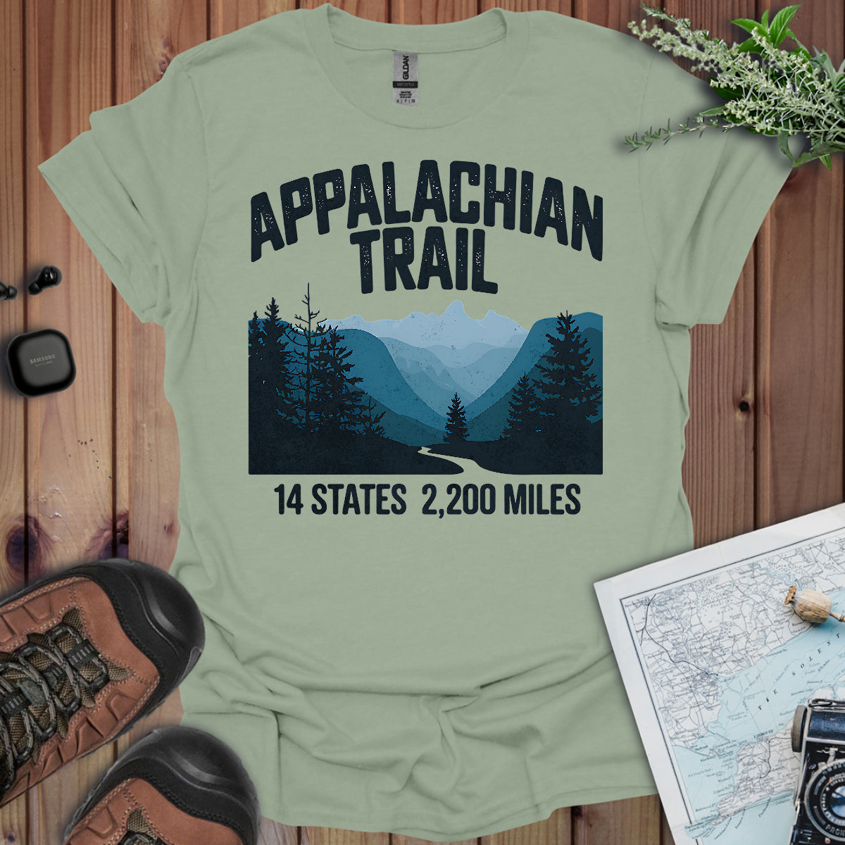 Appalachian Trail 14 States 2200 Miles T-Shirt