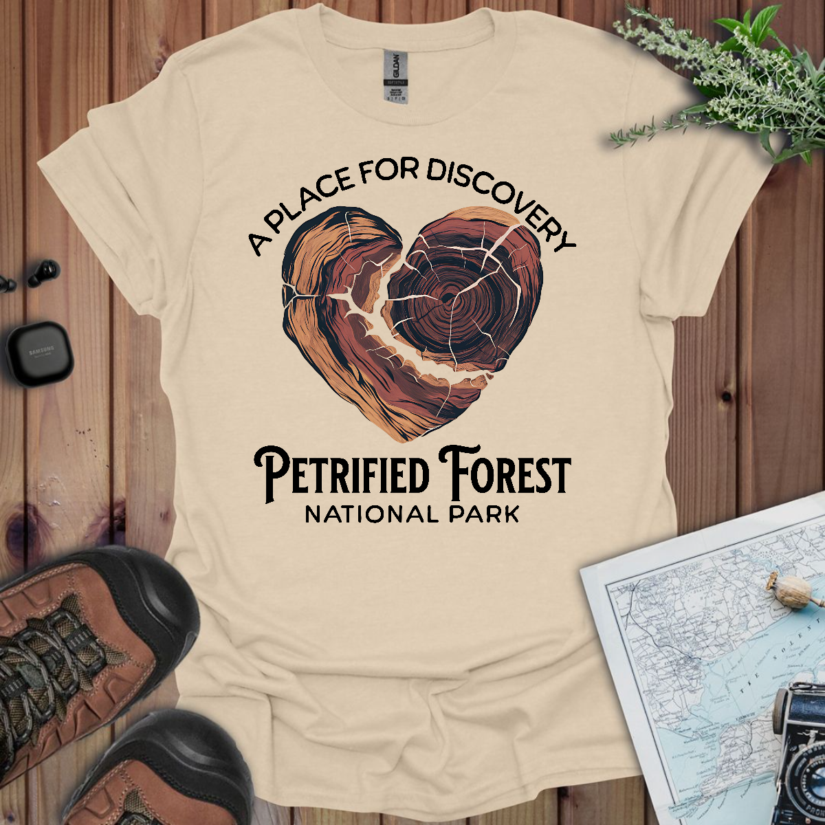 Petrified Forest National Park T-Shirt Heart Wood