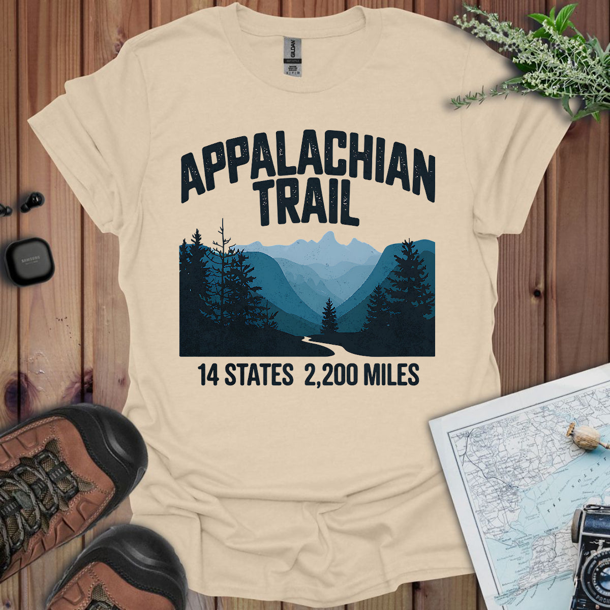 Appalachian Trail 14 States 2200 Miles T-Shirt