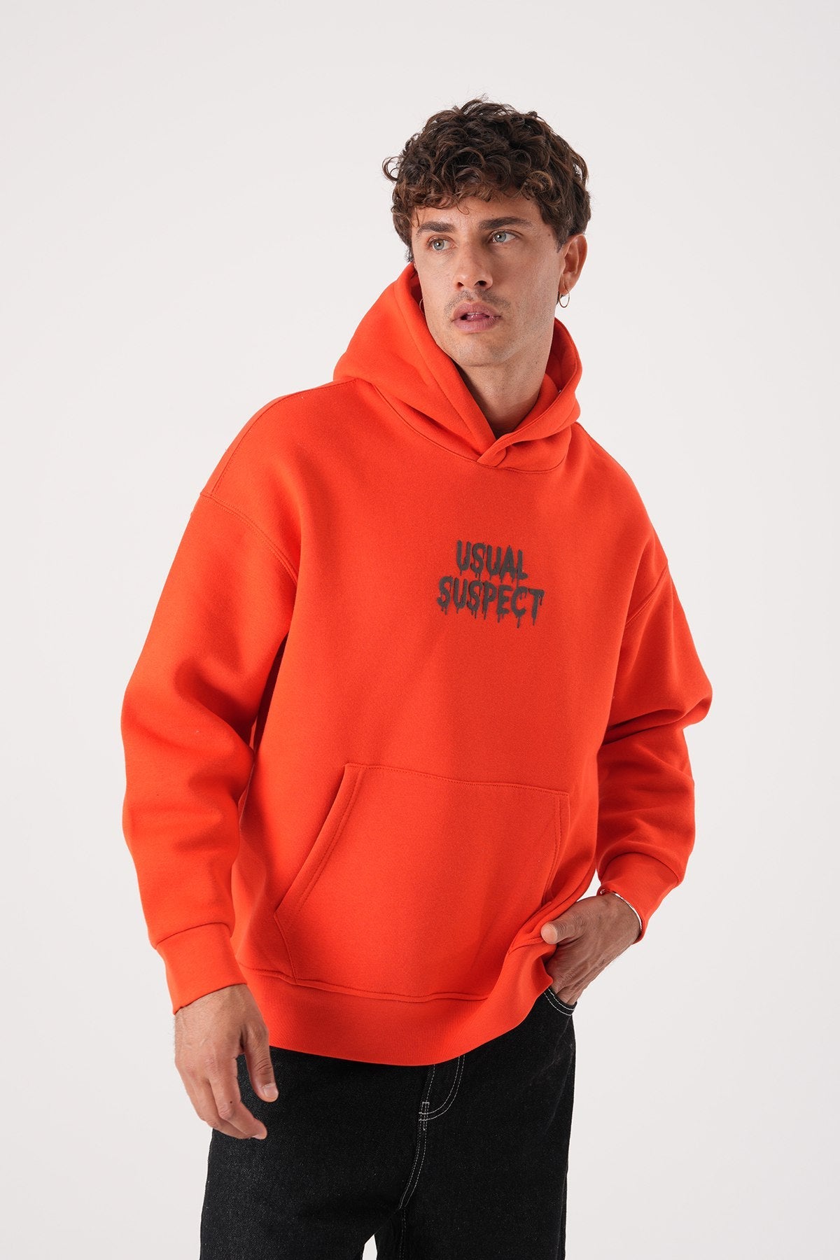 Usual Suspect Graphic Hoodie - Unisex Oversize Sweatshirt