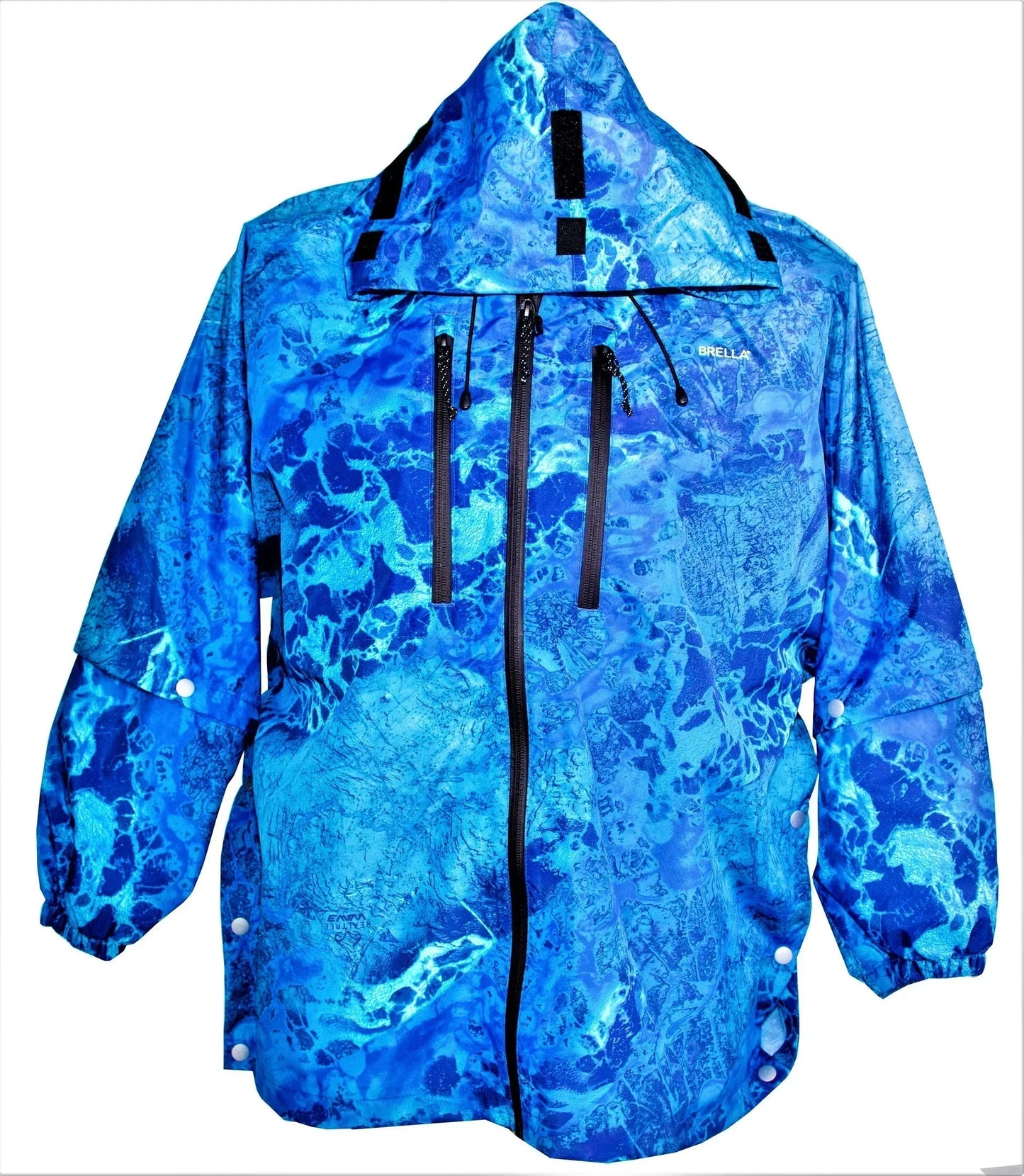 Brella Blue Unisex Rain Jacket for Youth + Petite Adults