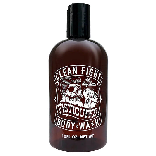 Fisticuffs Bay Rum Body Wash 12 oz. Bottle Grave Before Shave