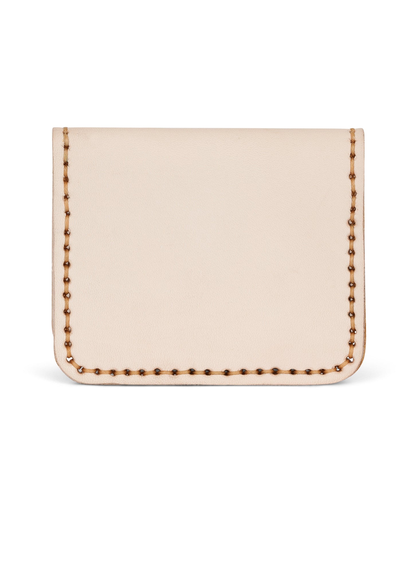 LEATHER CARDHOLDER WALLET // SAND
