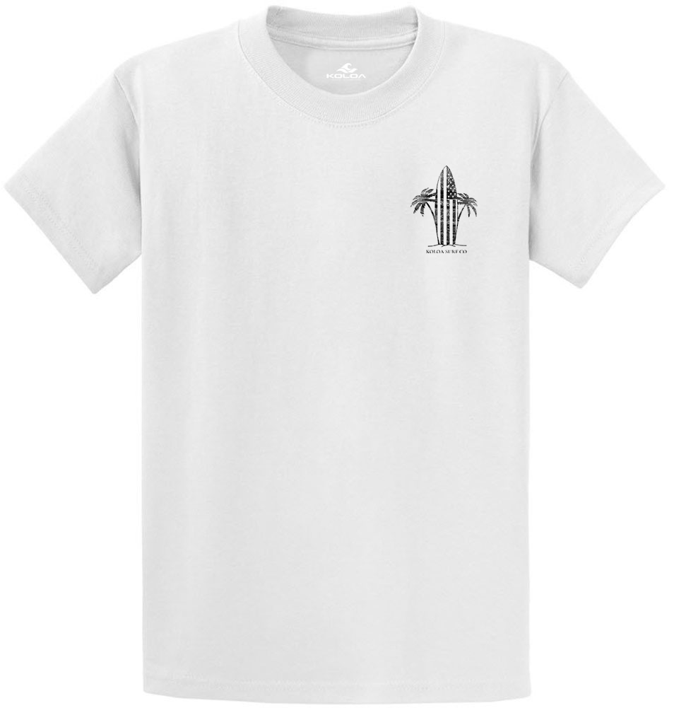 Koloa Retro USA Surfboard Heavyweight T-Shirt