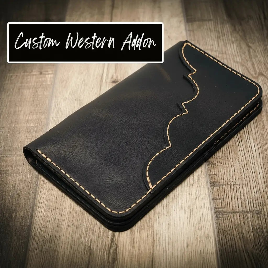 Badge Long Wallet - Walnut Brown