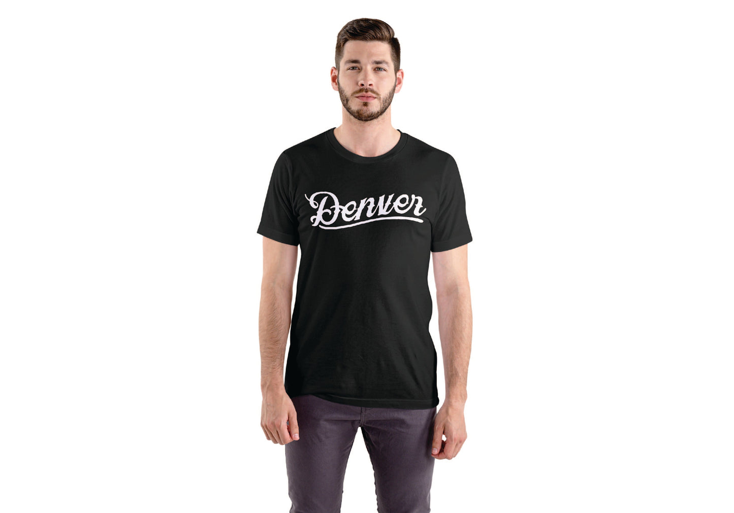 Western Denver Script Tee - (Unisex) Black