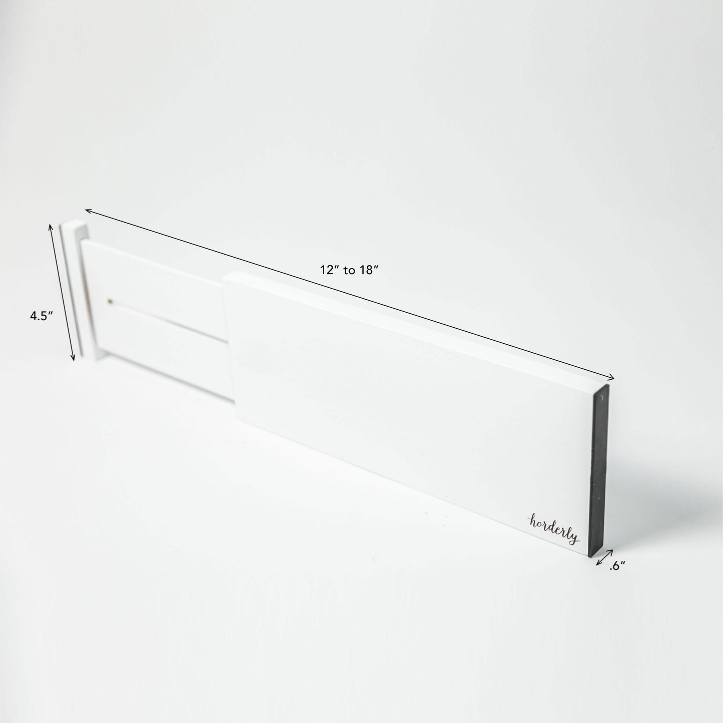 Bamboo Expandable Drawer Dividers – White