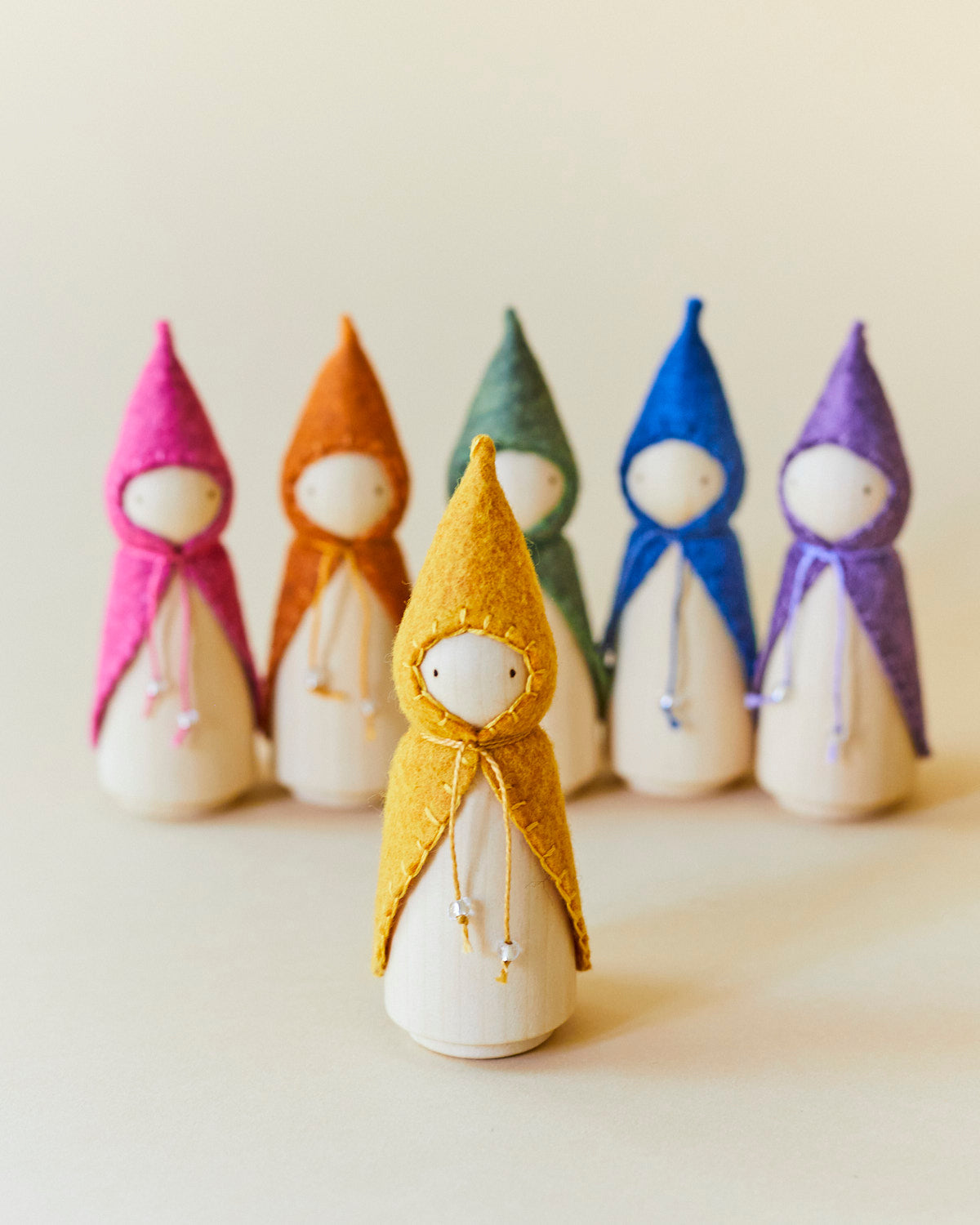 Orange Wooden Gnome