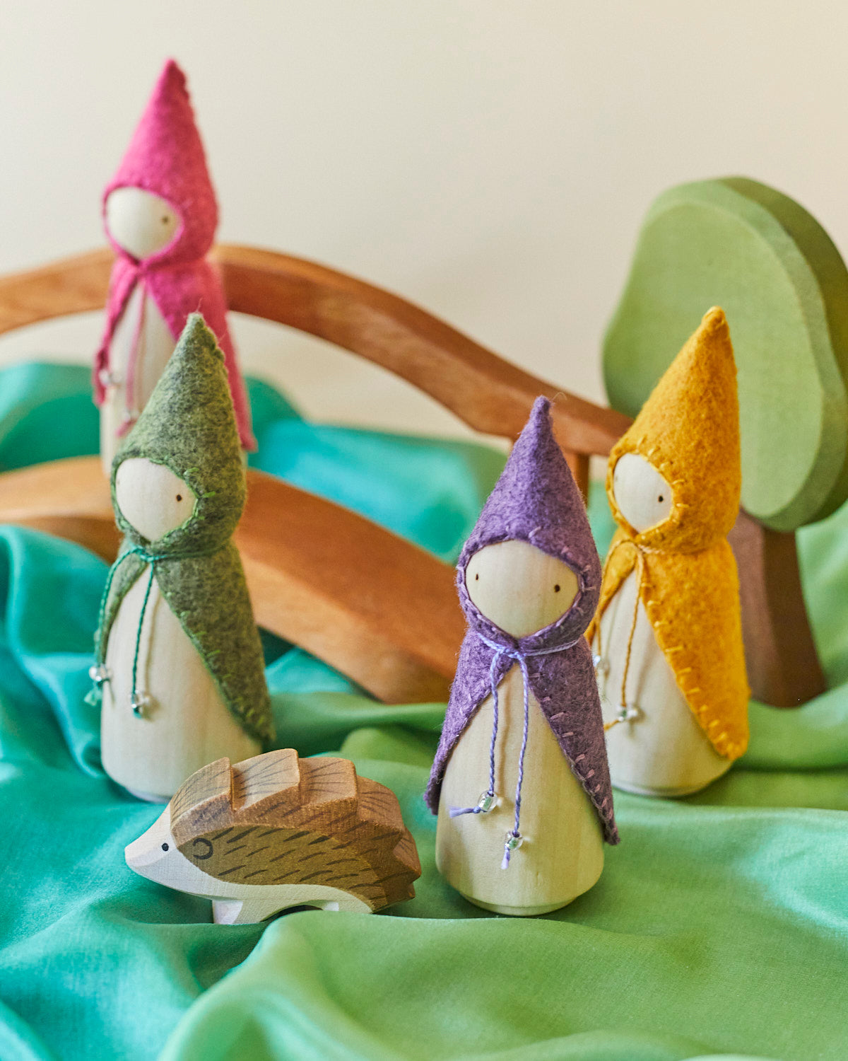 Green Wooden Gnome