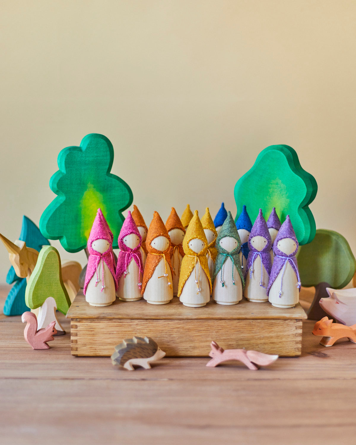 Orange Wooden Gnome