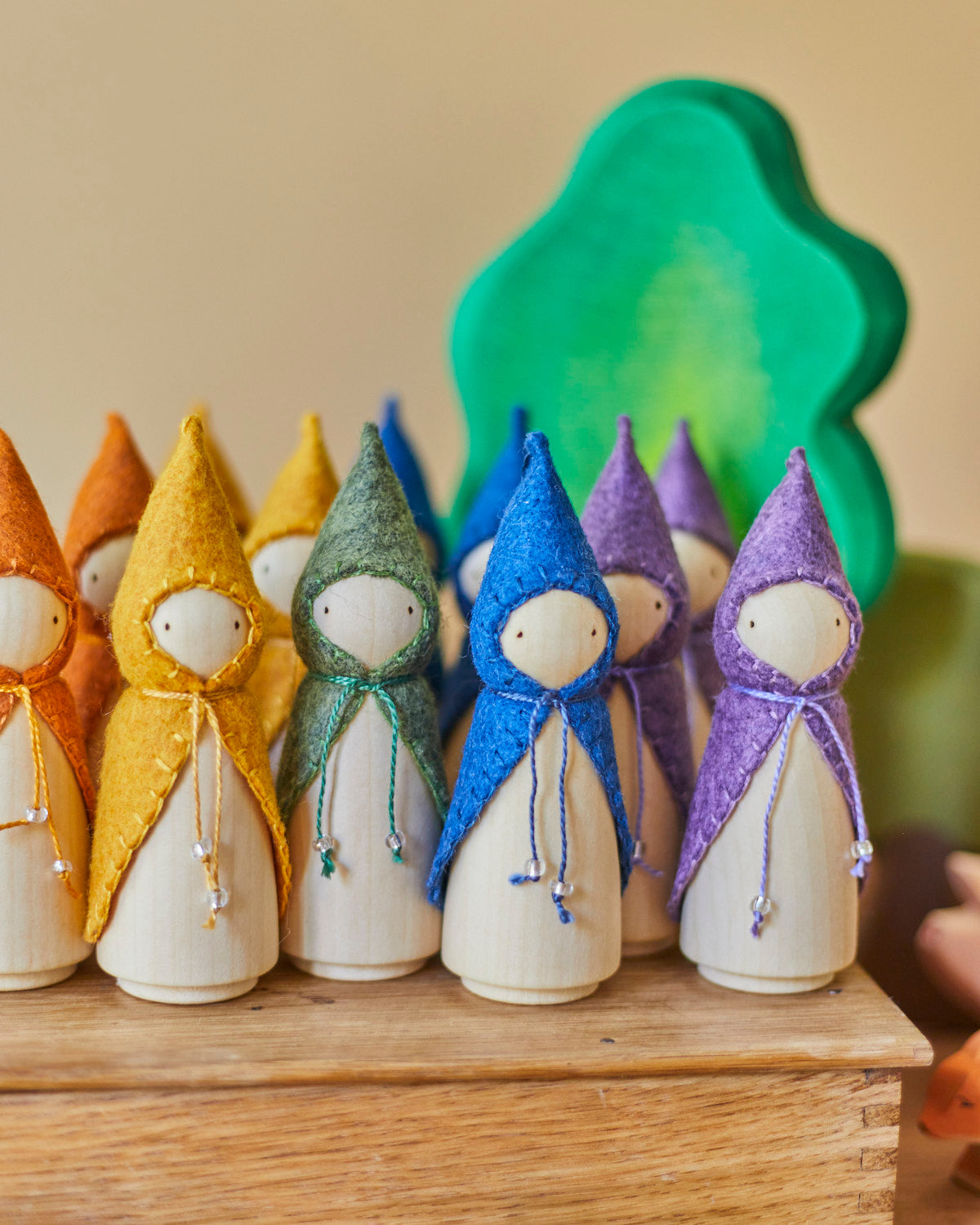 Green Wooden Gnome