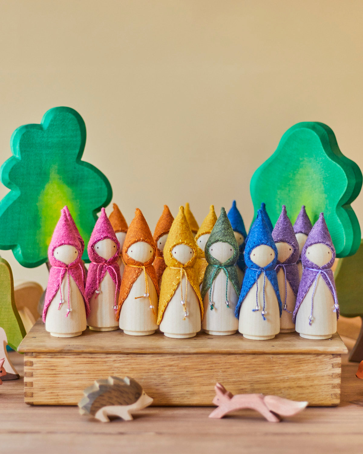 Green Wooden Gnome