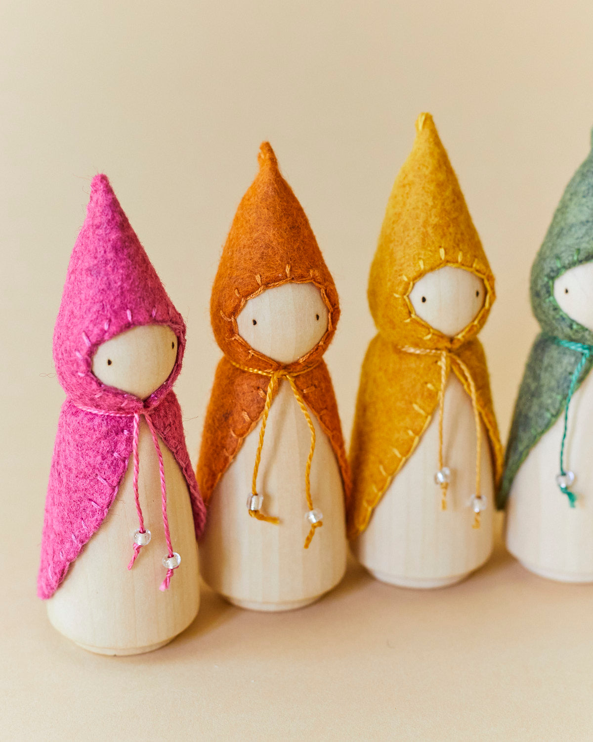 Orange Wooden Gnome