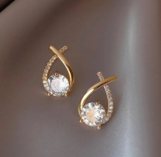 ZARA GOLD - 18K Gold Plated Zircon Earrings Mack & Rex