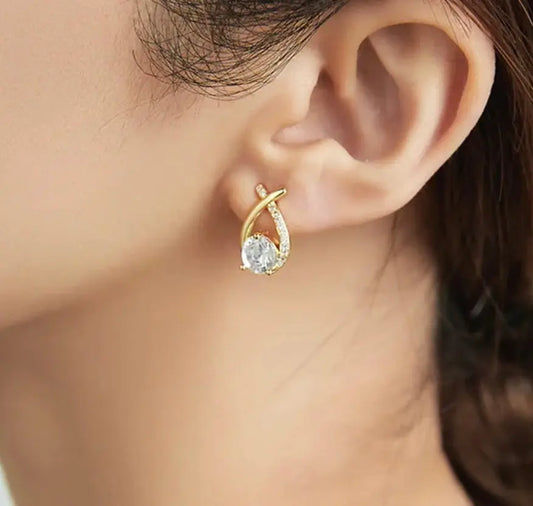 ZARA GOLD - 18K Gold Plated Zircon Earrings Mack & Rex