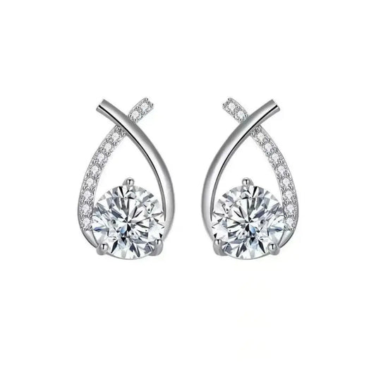 ZARA SILVER - Sterling Silver Zircon Earrings Mack & Rex