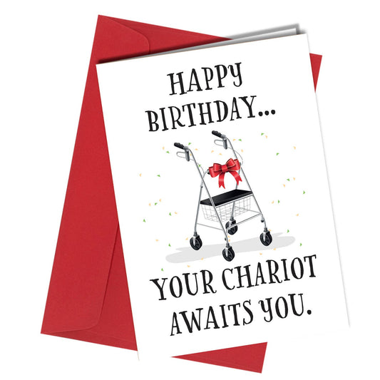 #280 Chariot Awaits Birthday Card