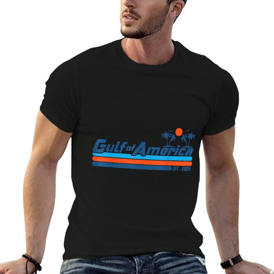 Gulf of USA America Est 2025 Retro Vintage Beach Mens Women Comfortable T-Shirt