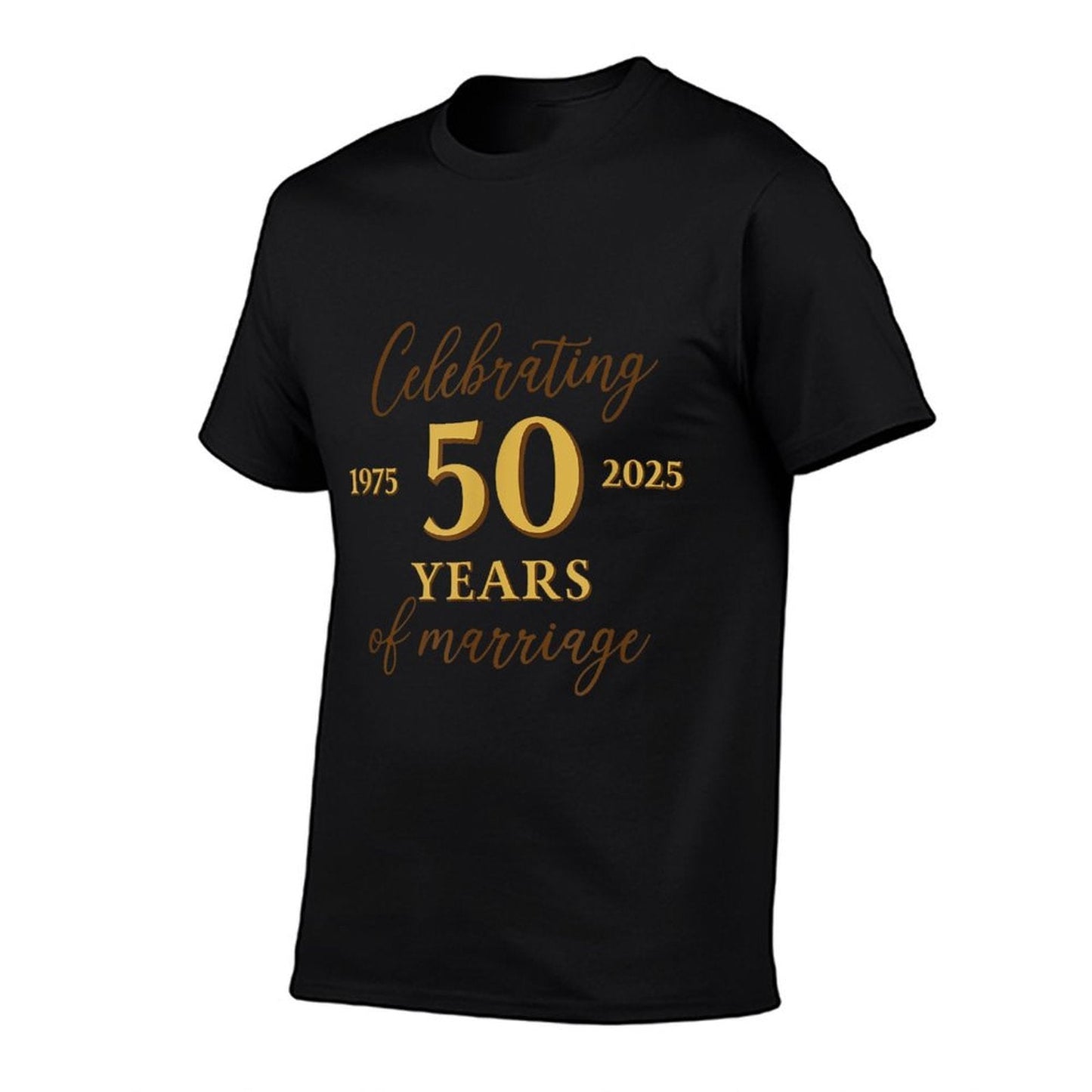 Funny 50 Years of Marriage 1975 50th Wedding Anniversary  Summer-ready Fabric T-Shirt