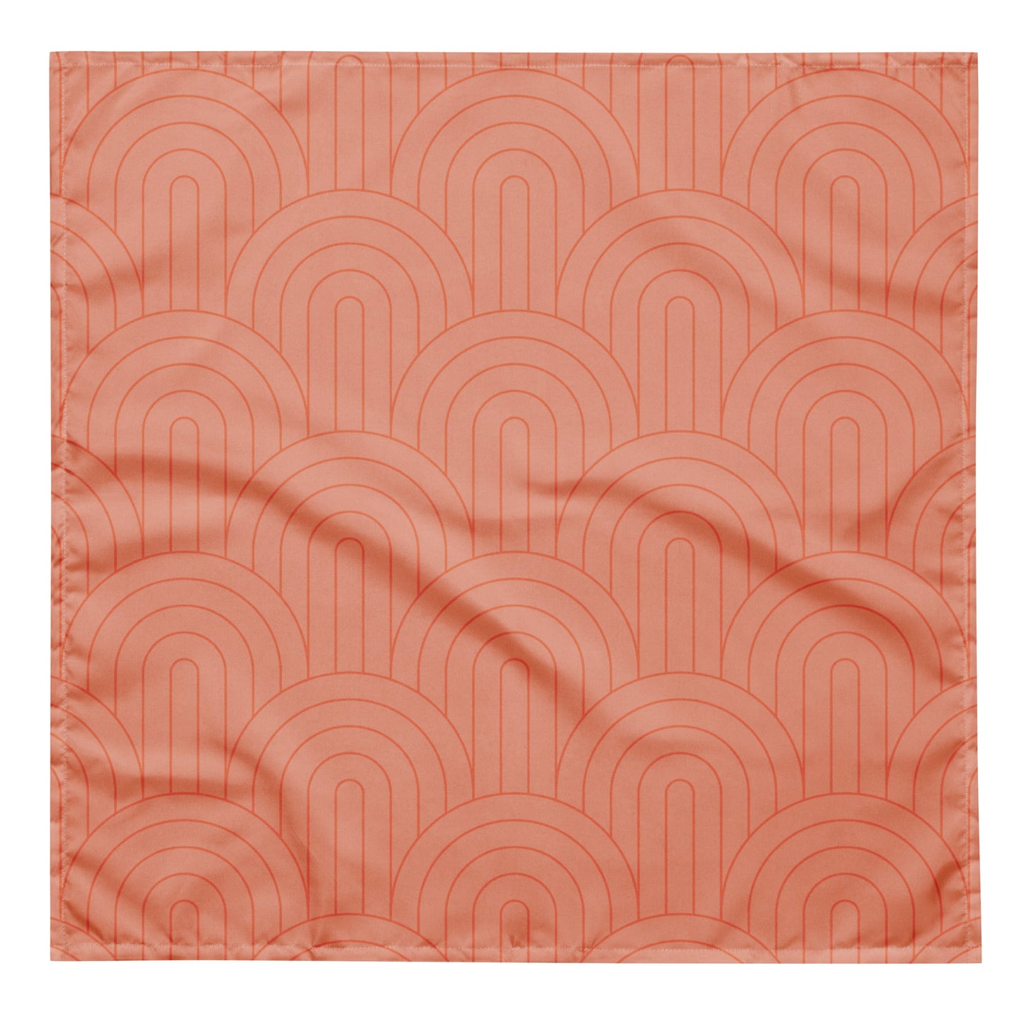 Sebastian & Clementine Scalloped Pink Bandana For Dogs and Cats