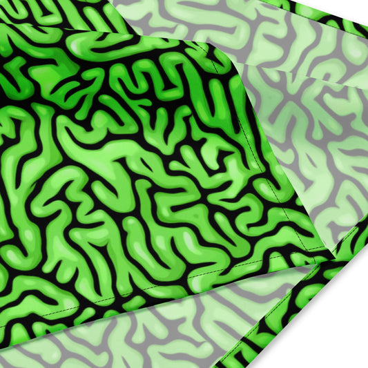 Halloween Green Brains Rave Bandana