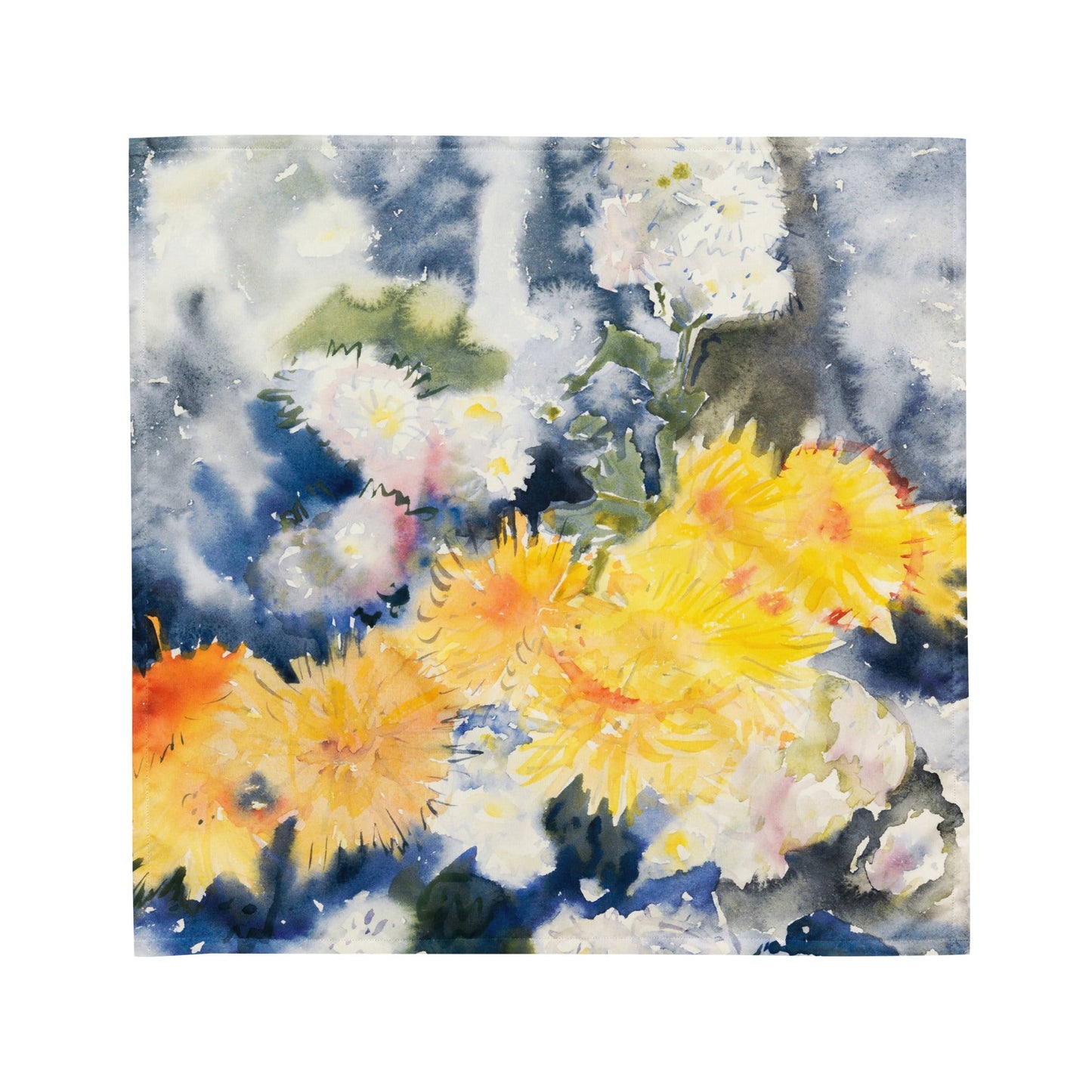 Sebastian & Clementine Yellow and Blue Bandana For Dogs and Cats