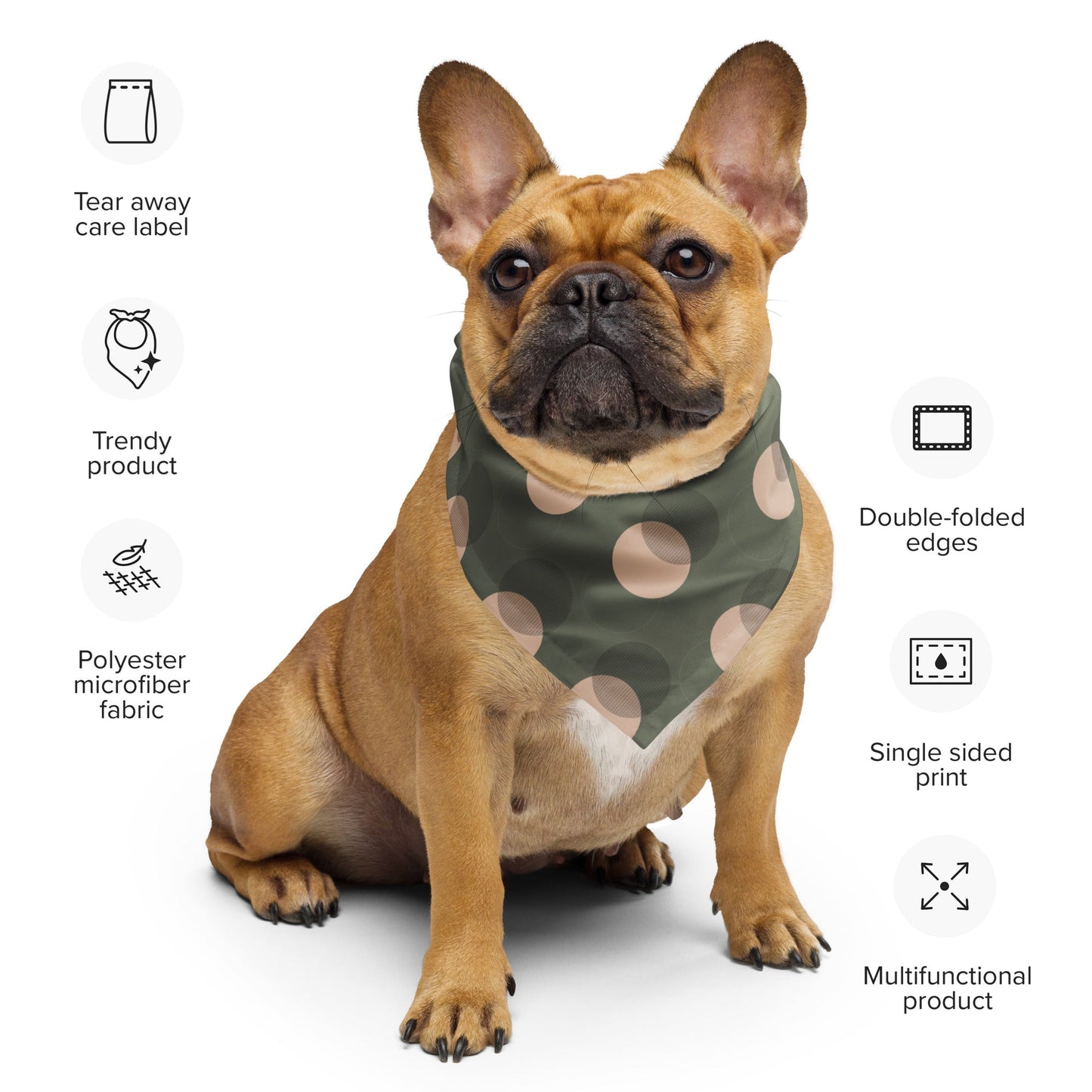 Sebastian & Clementine Polka Dot Bandana For Dogs and Cats
