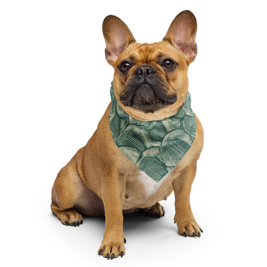 Sebastian & Clementine Green Paint Bandana For Dogs and Cats