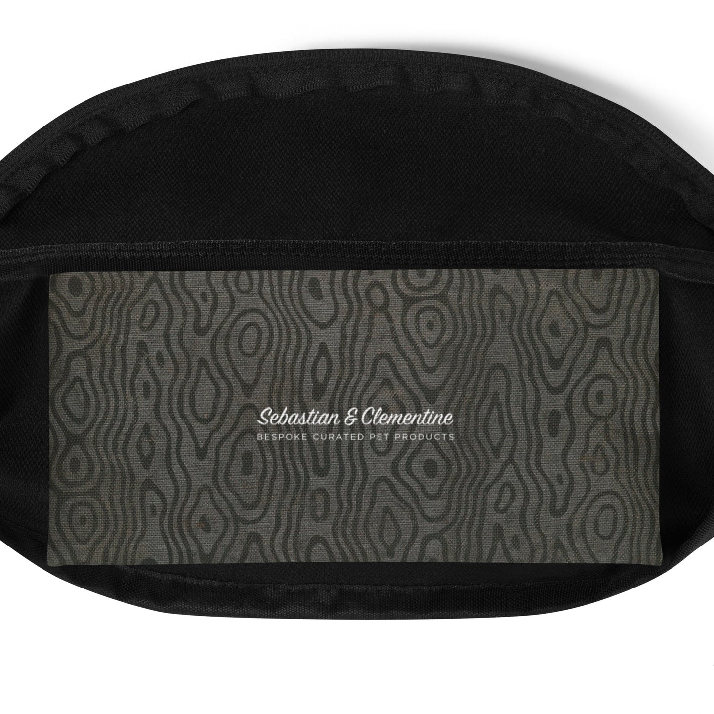 Sebastian & Clementine Gray Wooden Fanny Pack