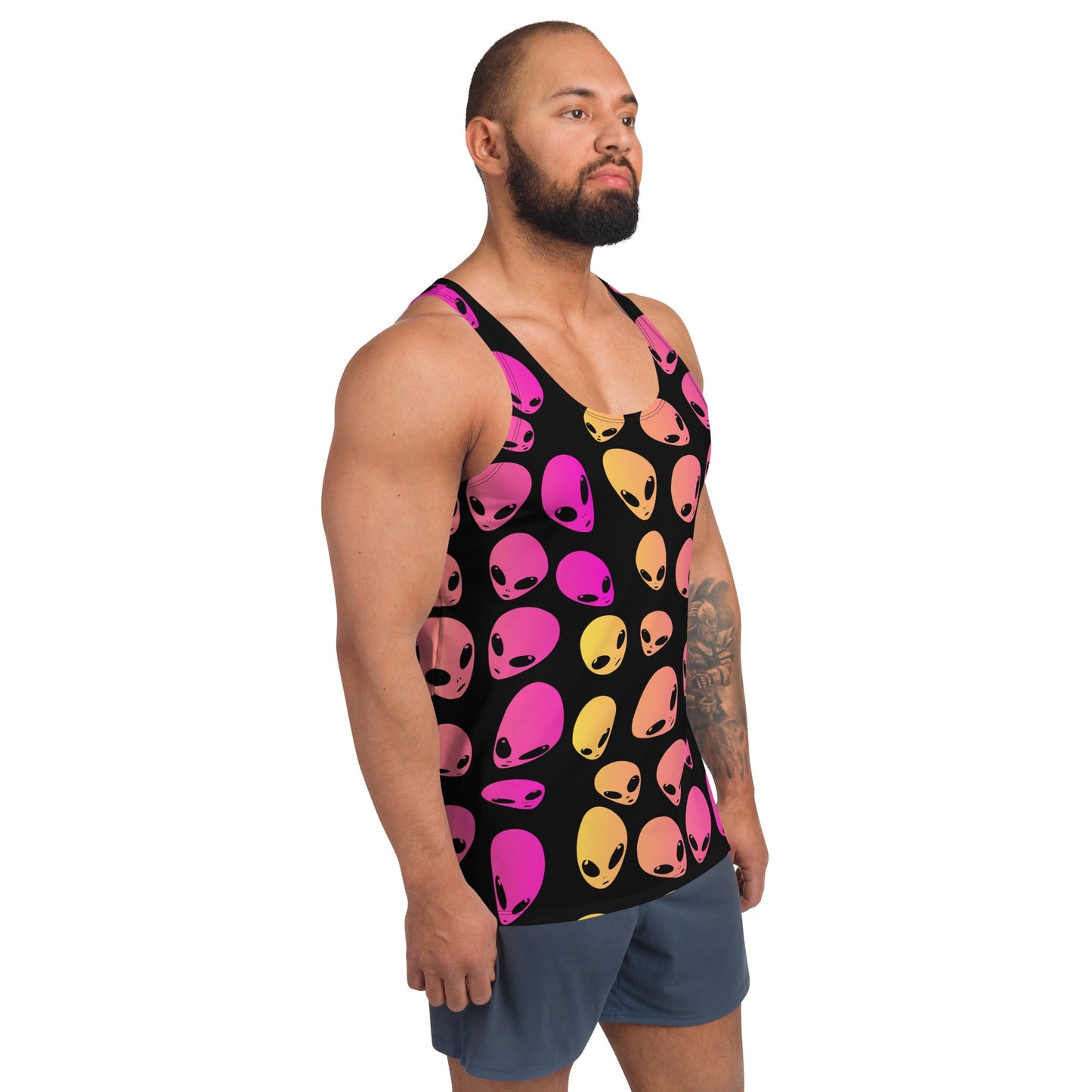 Strawberry Lemonade Alien Ombre Unisex Tank Top