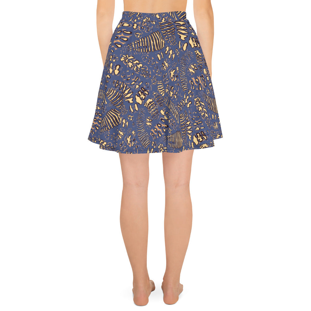 Pachyderm Print Skater Skirt