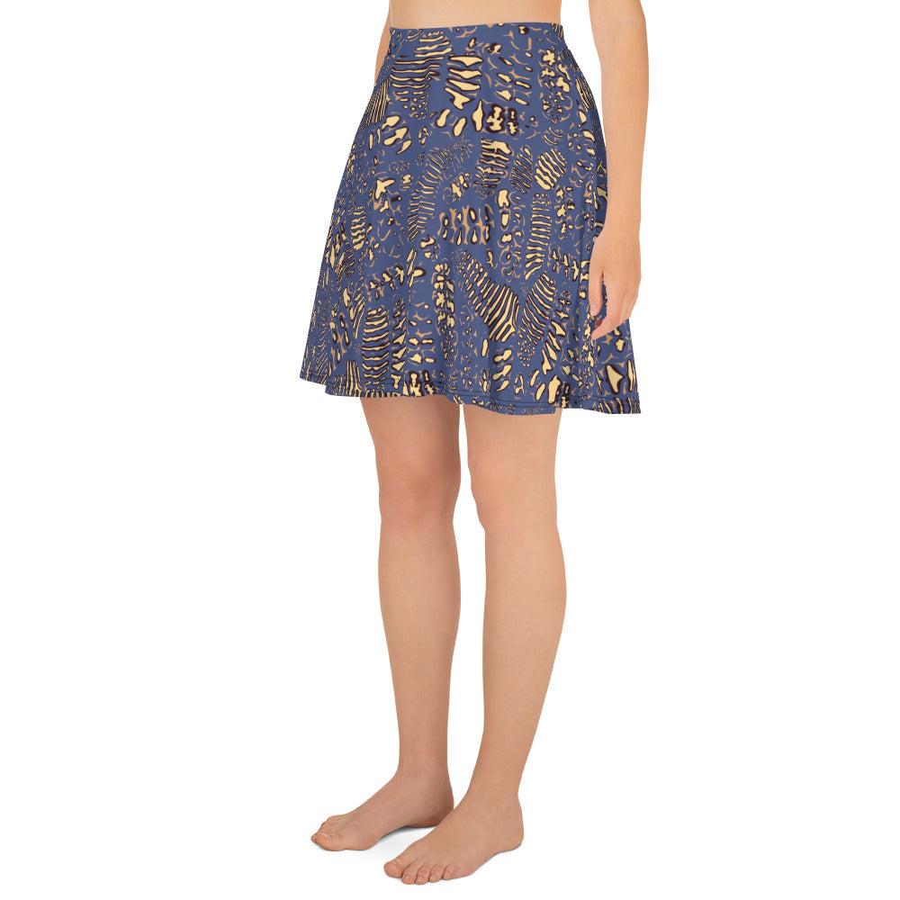 Pachyderm Print Skater Skirt