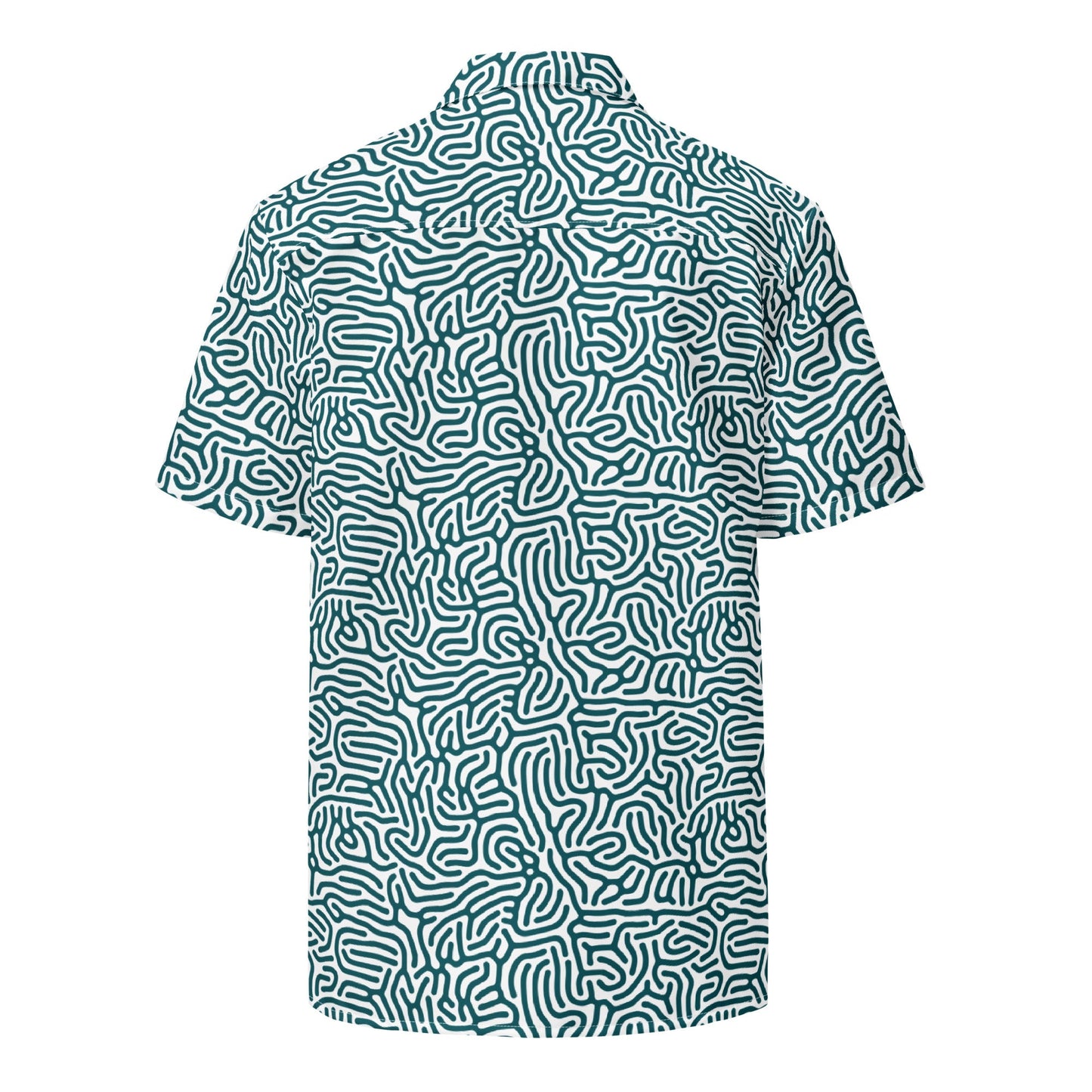 Maze Coral Button-Up Shirt